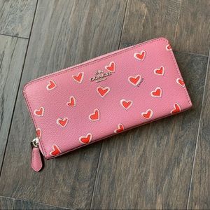 Coach Pink Heart Wallet